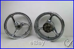 01-06 Honda CBR600 600 F4i Rear Front Rim Wheel Chrome Set