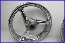 01-06 Honda CBR600 600 F4i Rear Front Rim Wheel Chrome Set