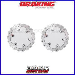 1992 BRAKING HONDA CBR F 600 FRONT BRAKE DISC KIT FIXED WAVE 2xHO22FID