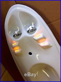 2 ROWS OF LEDS GLOSS ABS PLASTIC WHITE HONDA CBR600 F4i 2001-03 UNDERTAIL -NEW