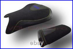 2005-2006 Honda CBR 600 RR VOLCANO SADDLE DESIGN ANTI-SLIP COVER BLACK BLUE &