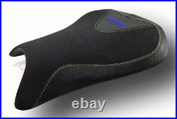 2005-2006 Honda CBR 600 RR VOLCANO SADDLE DESIGN ANTI-SLIP COVER BLACK BLUE &