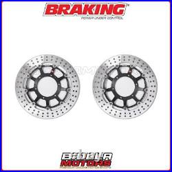 2005 BRAKING HONDA CBR F 600 FRONT BRAKE DISC KIT FLOATING 2xSTX40