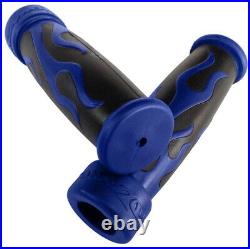 7/8 BLUE FIRE Gel Style Hand Grips For HONDA CBR 600 F3 F4i ATV QUAD JET SKI