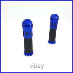 7/8 Blue None-Slip Rubber Handbar Grips For Honda CBR 600 F4i 900 CBF125 Reflex