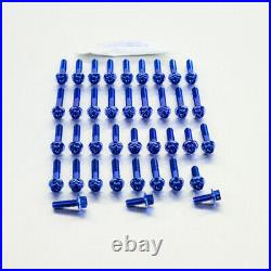 Aluminium Engine Kit Honda CBR600RR Race Spec Etched 07-12 Blue Pro-Bolt