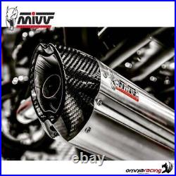 Approved exhaust Mivv suono steel + catalyst Honda CBR600FS 20012003