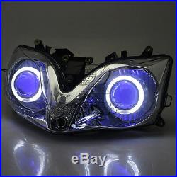 Assembled Headlight Angel Blue Demon Eye Projector for Honda CBR600 F4i 01-2007