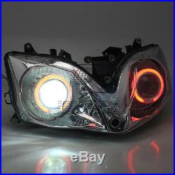 Assembled Headlight Red Angel Eyes Projector HID for Honda CBR600 F4i 01-07 06