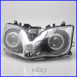 Assembled Headlight White Angel Eye Projector HID for Honda CBR600 F4i 2001-2007