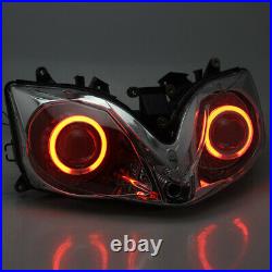 Assembly Headlight HID Projector Red Angel Eyes Light For Honda CBR600 F4i 01-07