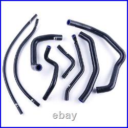 Black For Honda CBR 600 F4i F4 1999 2000 2001 2002 Silicone Radiator Hose CMS