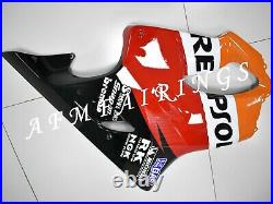 Black Orange Repsol ABS Injection Mold Bodywork Fairing Kit for CBR600F4i 04-06