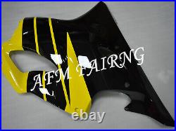 Black Yellow ABS Injection Mold Bodywork Fairing Panels for CBR600F4 1999-2000