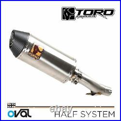 CBR600 F4 99-00 Toro Exhaust Link Pipe, with 250mm Oval Silencer