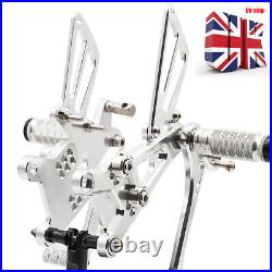 CNC Front Adjustable Rearsets Footpegs Footrest Pegs For CBR600F F4I 2001-2007