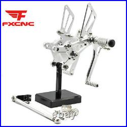 CNC Rearsets Foot Pegs Footrests For CBR600F F4 1999-2000 CBR600F F4I 2001-07