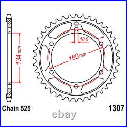 Chain Jt 525z3 16 Crown Pinion 41 Str For Honda 600 Cbr Rr / Abs Pc40 2008-20