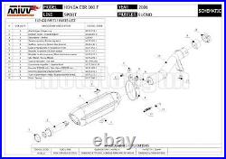 Customising enthusiasts discharge Approved Galvanized Sound Stainless Steel CC honda 600 F 2005 05