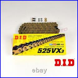 DID 525 Pitch VX3 Gold Chain to fit Honda CBR600F V-W 1997-1998