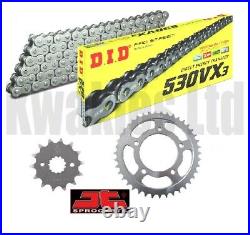 DID Black VX3 X-Ring Chain & JT Sprockets for Honda CBR600F FM-FT 1991-1996