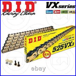 DID Gold 525 525vx3 120 Jersey Transmission Chain Honda 600 Cbr F Abs 2011