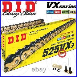 DID Gold 525 525vx3 120 Jersey Transmission Chain Honda 600 Cbr F Abs 2011