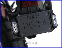 Denali T3 Signal Pods Rear License Plate Kit Black Honda CBR650R 2019 2020