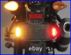 Denali T3 Signal Pods Rear License Plate Kit Black Honda CBR650R 2019 2020