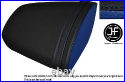 Desgn 2 Black & Royal Blue Vinyl Custom Fits Honda Cbr 600 13-16 Rear Seat Cover