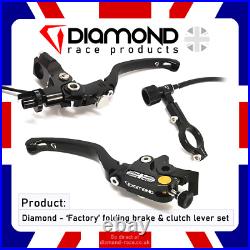 Diamond Factory Folding Brake & Clutch Lever Set Honda CBR600RR 2019-2020