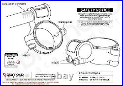 Diamond Lightweight Clip On Handlebars 41mm Honda CBR600F 1995-1996