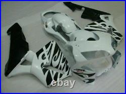 FLD Injection Mold Black White Fairing Fit for Honda 2003-2004 CBR600RR s030