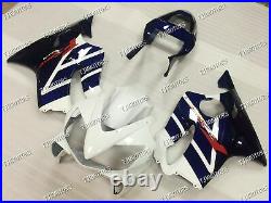 Fit for 2001-2003 CBR600F4i Blue White ABS Injection Mold Bodywork Fairing Kit
