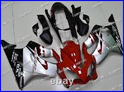 Fit for 2004-2006 CBR600F4i Silver Red ABS Injection Mold Bodywork Fairing Kit