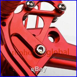 For Honda CBR600 F4i 2001-2006 Red CNC Adjustable Rearset Footpegs Rear Set