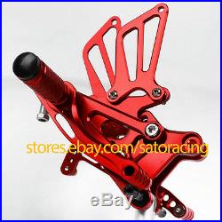 For Honda CBR600F F4 F4i 1999-2007 Red CNC Rearset Footpegs Rear set Aluminum