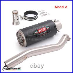 For Honda CBR600F4i 2001-2007 Mid Link Pipe Motorcycle 51mm Muffler Exhaust Tips
