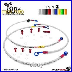 Frentubo kit brake hose braided Type 2 steel Honda CBR600F 1995-1996