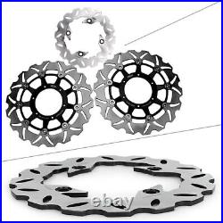 Front+Rear Brake Disc Rotors Kit Fit Honda CBR600F Sport 600 2001 2007 2002 03