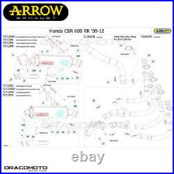 HONDA CBR 600 RR 2009-2012 Full exhaust ARROW INDY-RACE ALU Black CC