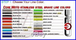 HONDA CBR600 F4i 2001-2008 STAINLESS STEEL BRAIDED FRONT & REAR BRAKE LINE KIT