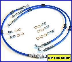 HONDA CBR600F 1987-90 VENHILL F&R s/steel braided brake lines hoses RACE
