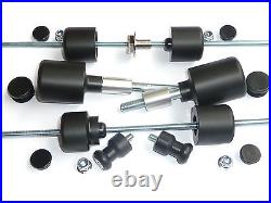 HONDA CBR600RR 2003 to 2006 CRASH MUSHROOMS SLIDERS BOBBINS BUNGS set of 8 S13N