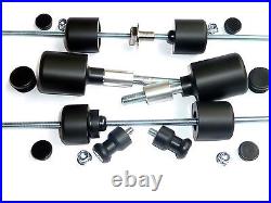 HONDA CBR600RR 2003 to 2006 CRASH MUSHROOMS SLIDERS BOBBINS BUNGS set of 8 S13N