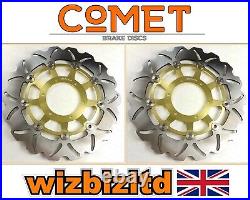 Honda CBR 600 RR 2007-2016 Pair of Comet Front Brake Discs Gold WF-Series