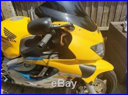 Honda CBR 600F motorbike 1999 yellow