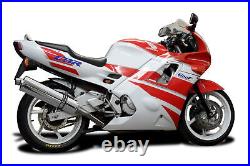 Honda CBR600 Delkevic Slip On 18 Stainless Steel Oval Muffler Exhaust 91-94
