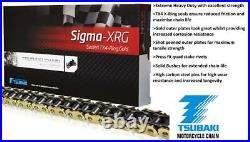 Honda CBR600 F 02-07 Tsubaki Sigma X-Ring Gold Chain & JT Quiet Sprocket Kit