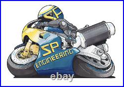 Honda CBR600 F1-F6 Exhaust SP Engineering GP-R 300 Carbon Fibre 2001-2006